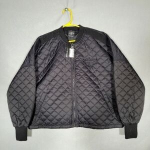 NWT Mercer + Mettle Womens Jack Daniels Quilted Puffer Jacket Size XL